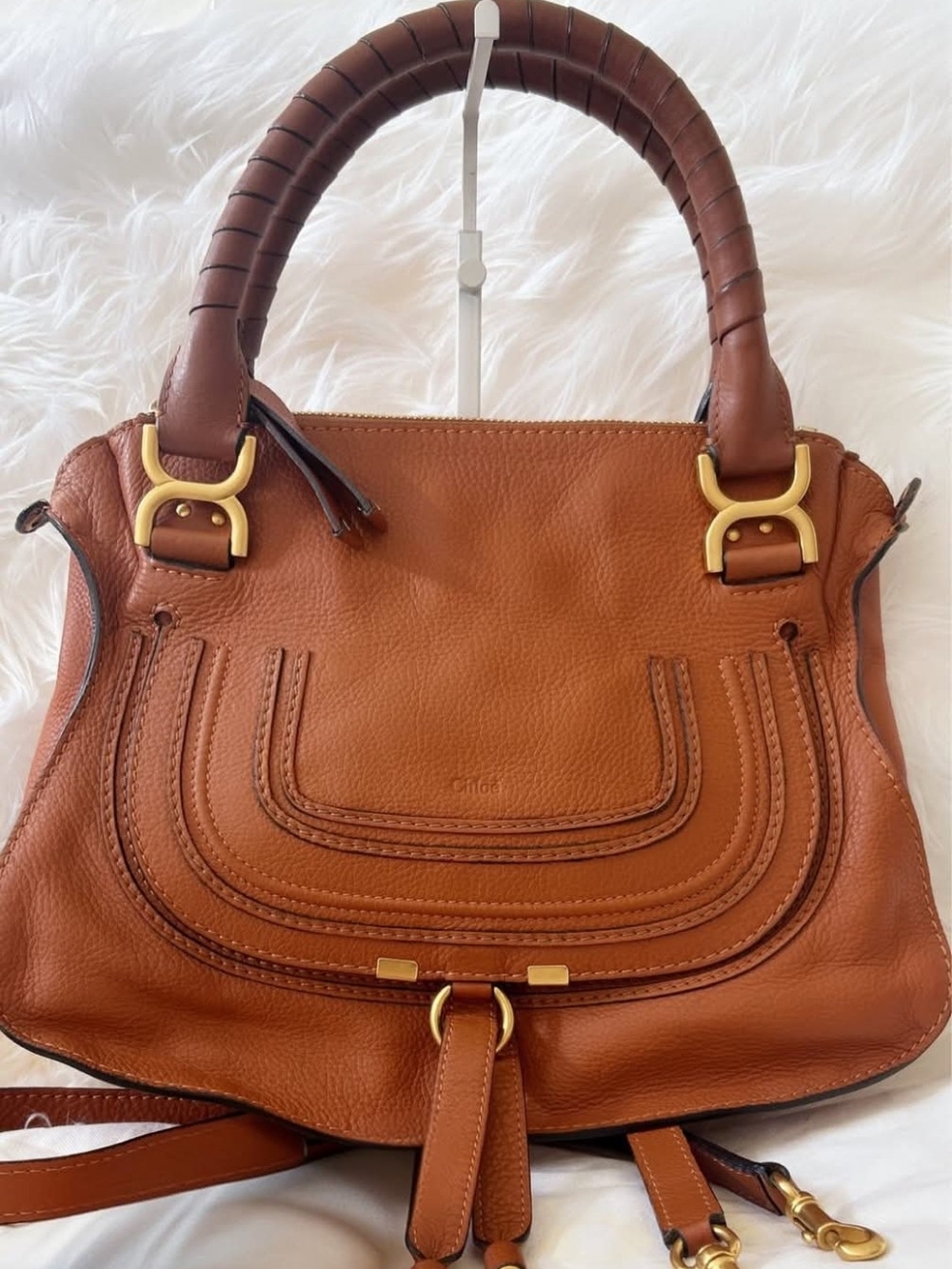 Chloe Marcie Large Satchel Authentic Leather